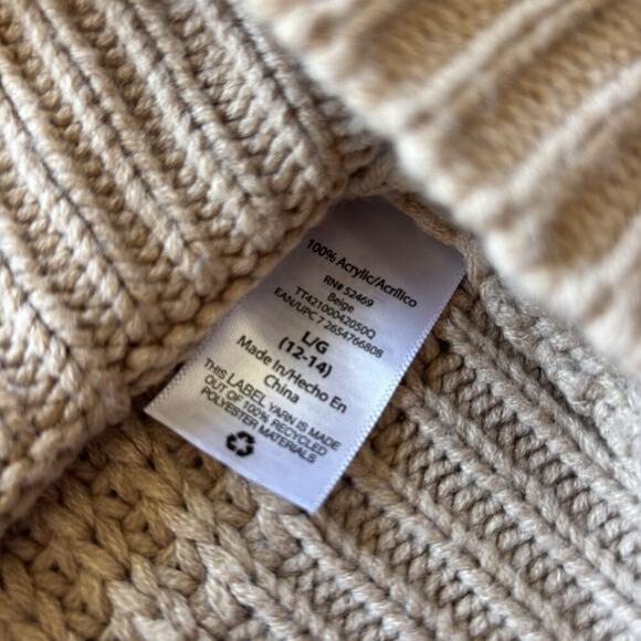 Time and Tru Lot Of 2 Women's Size L Yellow Beige Pullover Mixed Stitch Sweaters - Picture 12 of 13